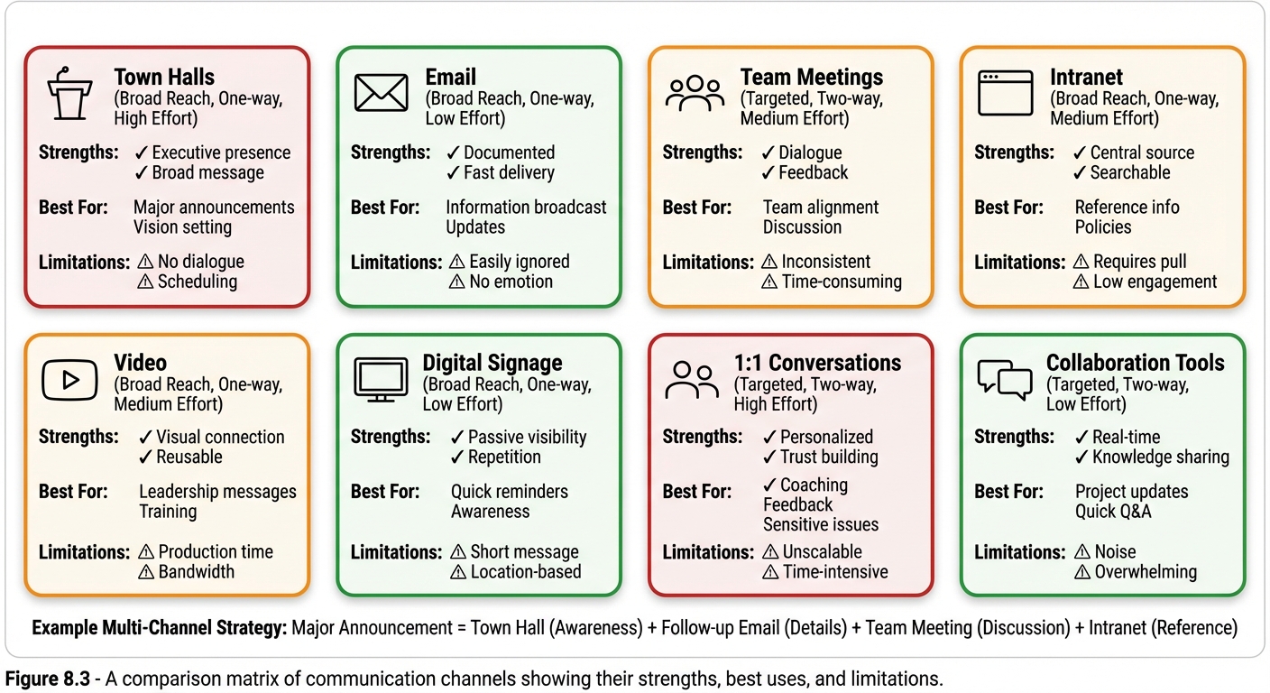 Figure 8.3: Communication Channel Strategy Map