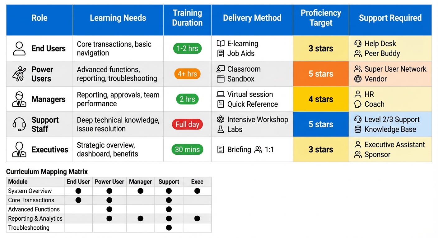 Figure 9.1: Role-Based Training Strategy Map